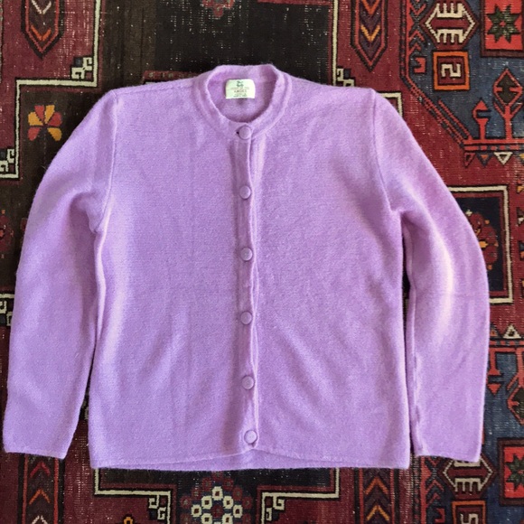 Spirit of the Andes Alpaca Light Purple Cardigan Medium? - Picture 1 of 10